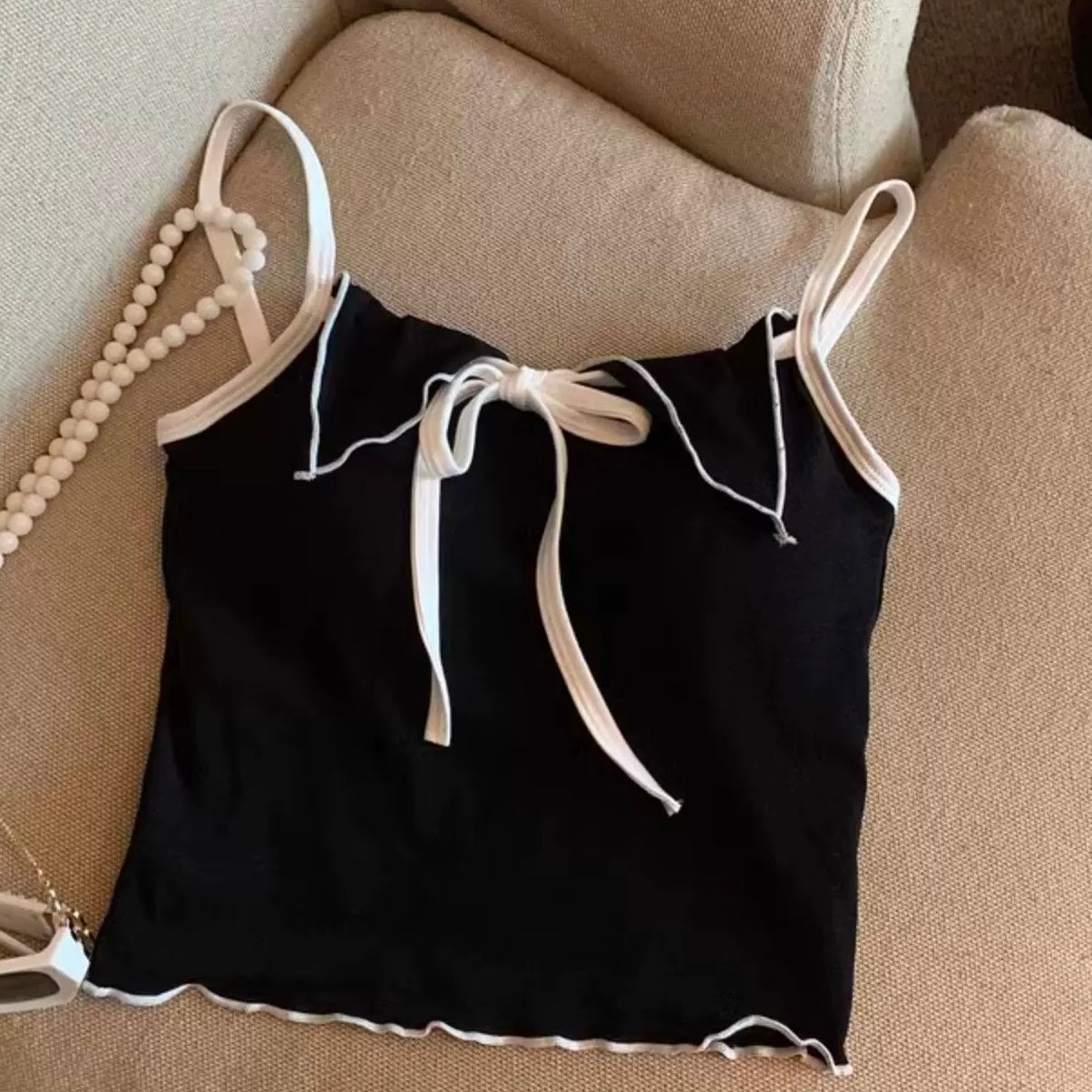 Yin Bow Strappy Cami Top